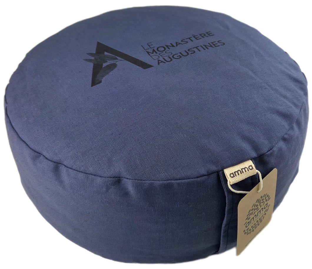 Zafu rond avec le logo du Monastère