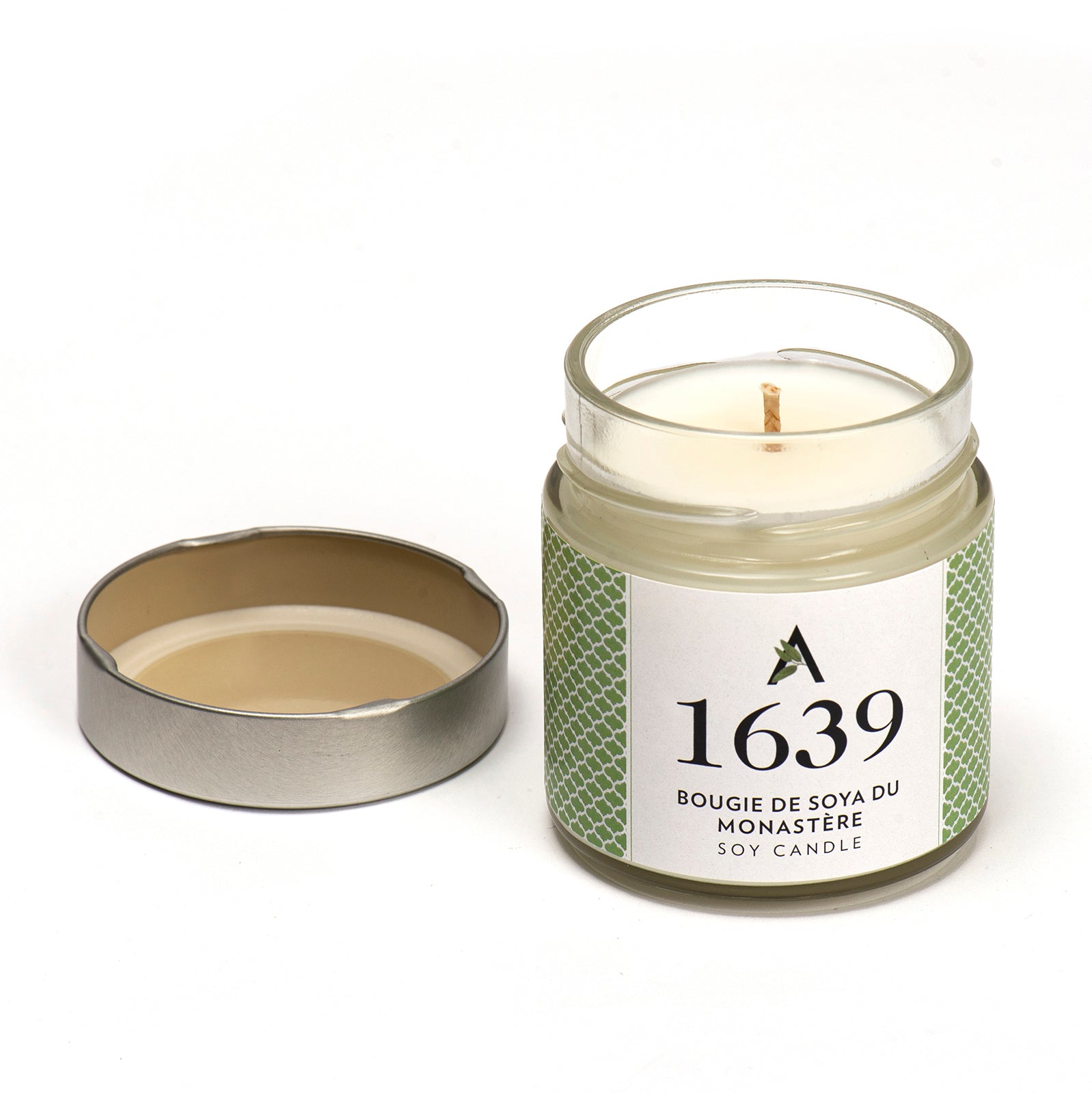 Bougie Aromathérapie Sauge Pure - Cire De Soja, Purification Chakras - 170g, 33h Brûlage - CHANDELITA