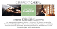 Certificat-cadeau - Massage Classique - 60 minutes
