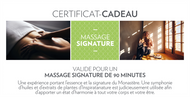Certificat-cadeau - Massage Signature